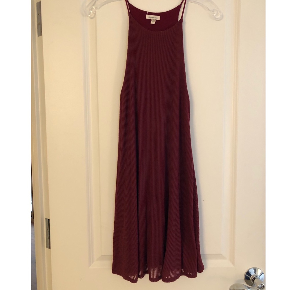 💙BOGO💙 Silence + Noise Burgundy Flowy Dress